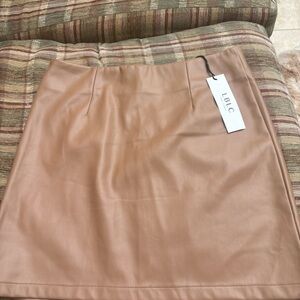 LBLC the Label Tan Pencil Mini Skirt Casual